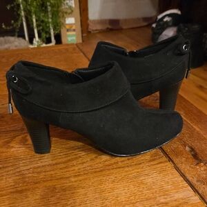 Coach and Four Black Heeled Boots